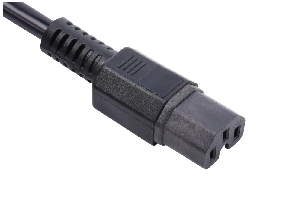 IEC Power Cords, IEC 60320 C15 Connector Plug, Type C15, 3 poles, 3 wires, UL, ETL, VDE, TUV, SAA, KC, PSE Certified