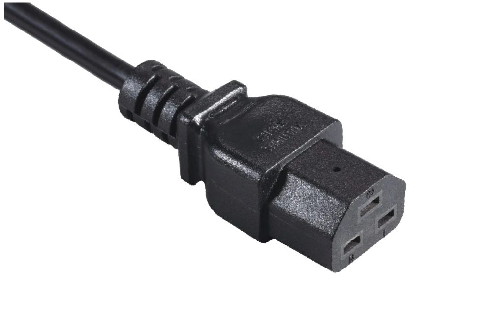 IEC Power Cords, IEC 60320 C20 Connector Plug, Type C21, 3 poles, 3 wires, UL, ETL, VDE, TUV, SAA, KC, PSE Certified