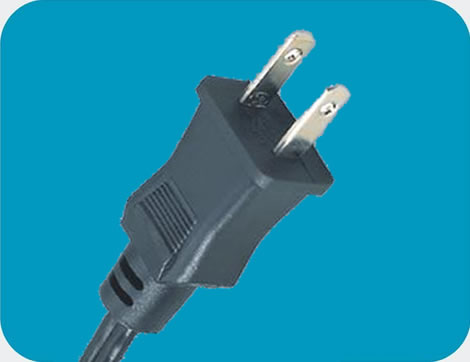 Japan Power Cords, JIS C 8303 Plug, Type A, 2 poles, PSE Certified