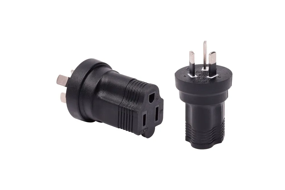 Australia To Usa Power Adapter Plug AS/NZS 3112 To NEMA 5-15R