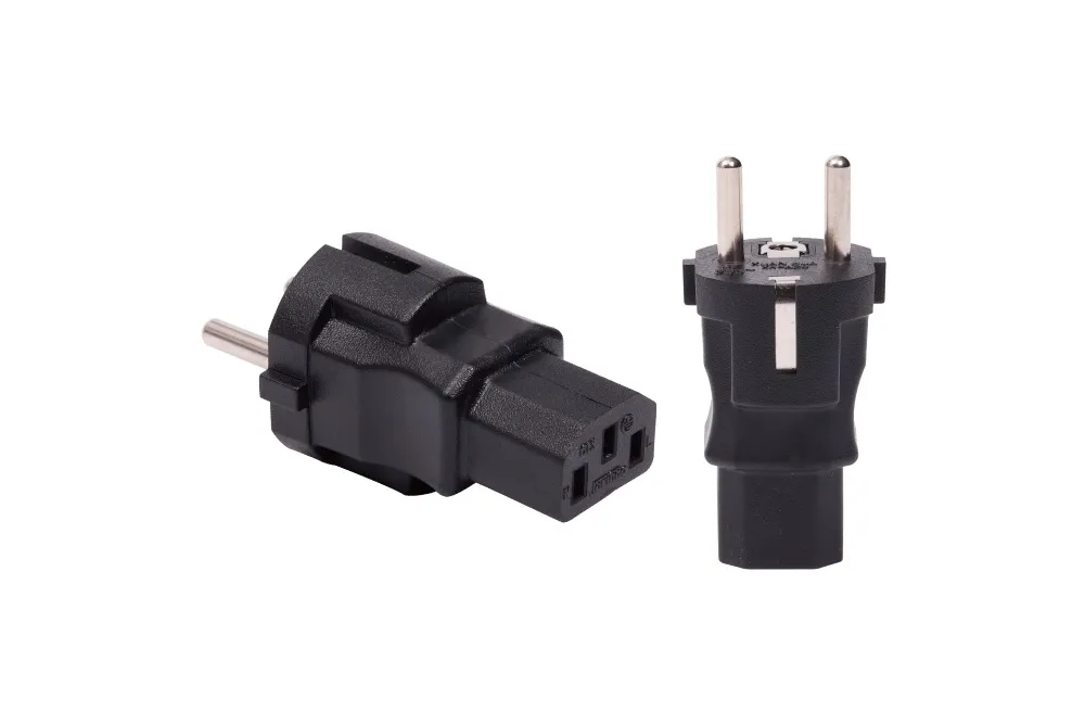 Europe To IEC C13 Power Adapter Plug CEE 7/7 Schuko To IEC 60320 C13