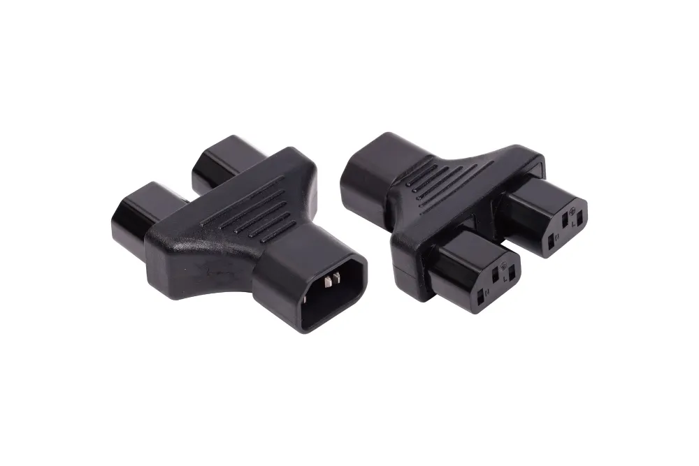 IEC Splitter Power Adapter Plug IEC 60320 C14 To IEC 60320 C13