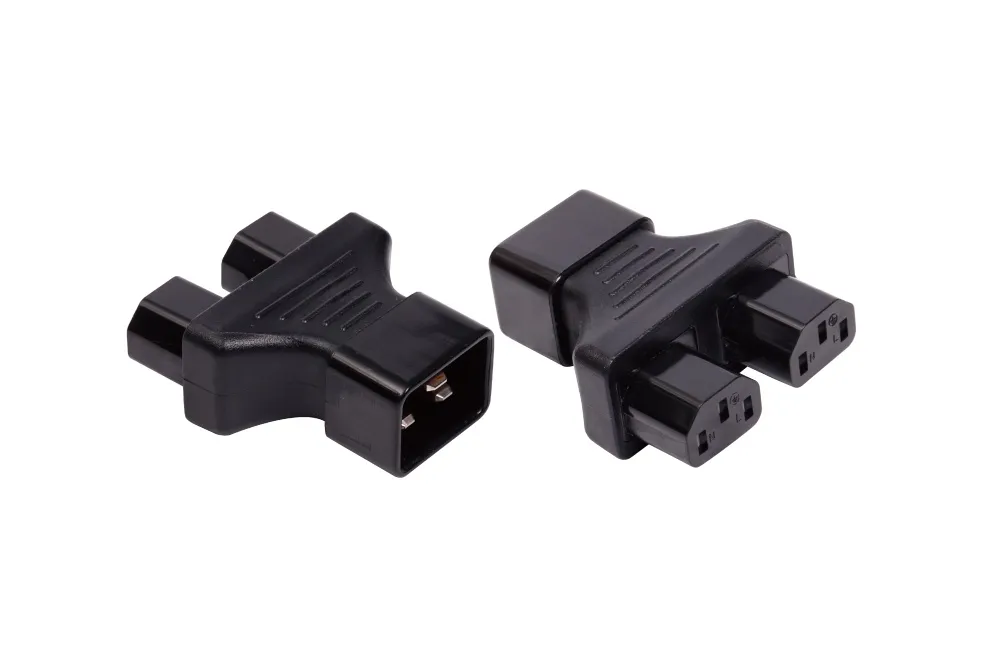 IEC Splitter Power Adapter Plug IEC 60320 C20 To IEC 60320 C13