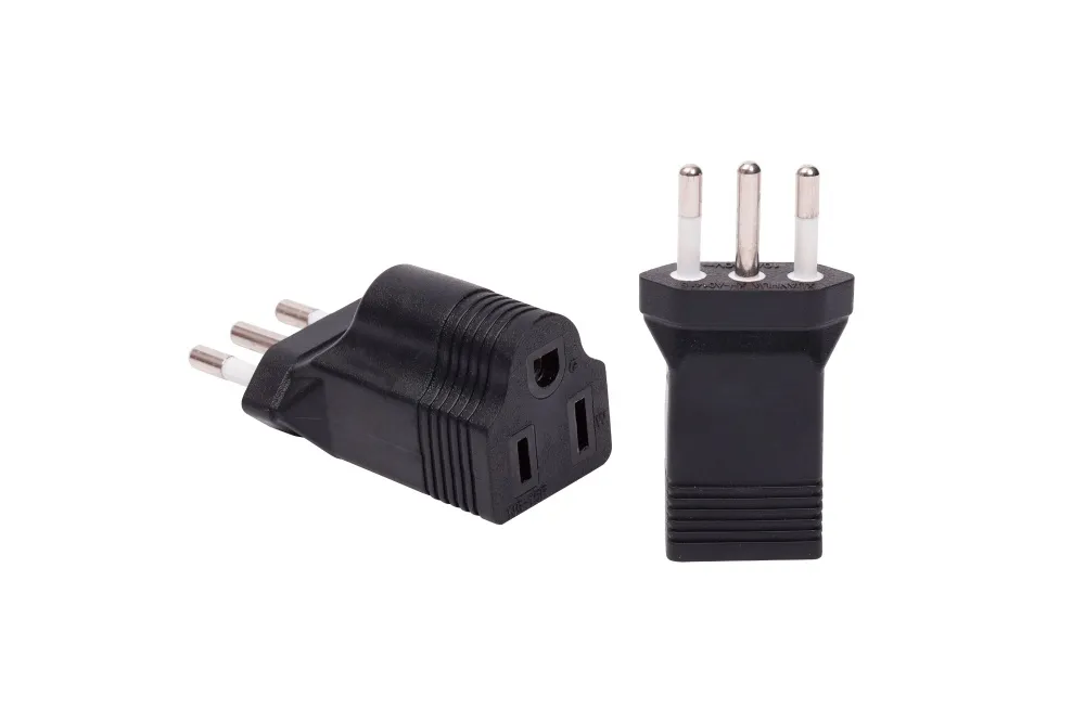 Italy To Usa Power Adapter Plug CEI 23-50 To NEMA 5-15R