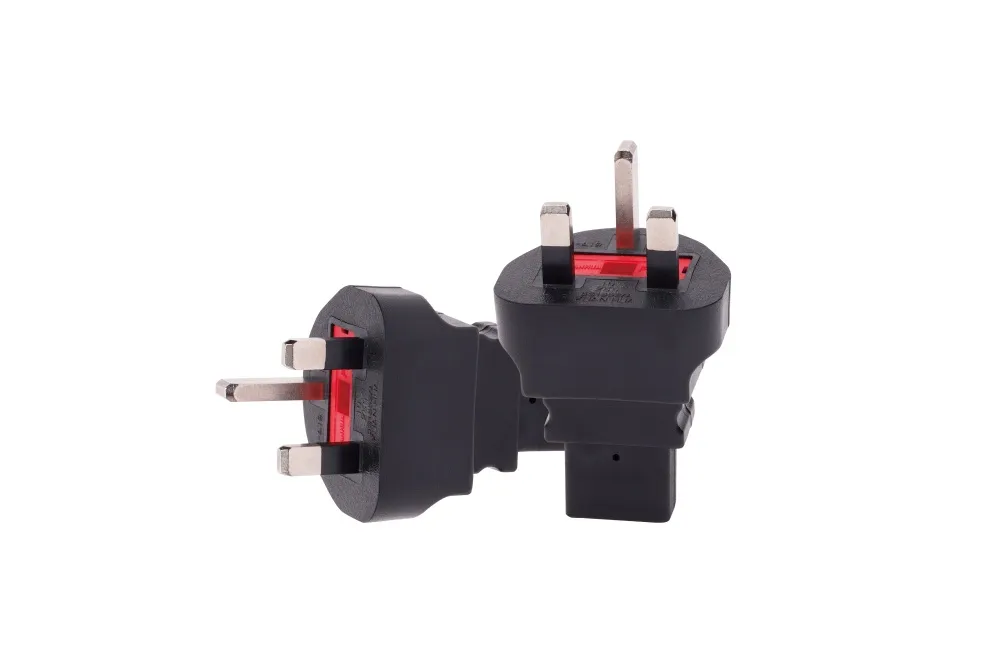 Uk To IEC C13 Power Adapter Plug BS 1363 Fuse To IEC 60320 C13