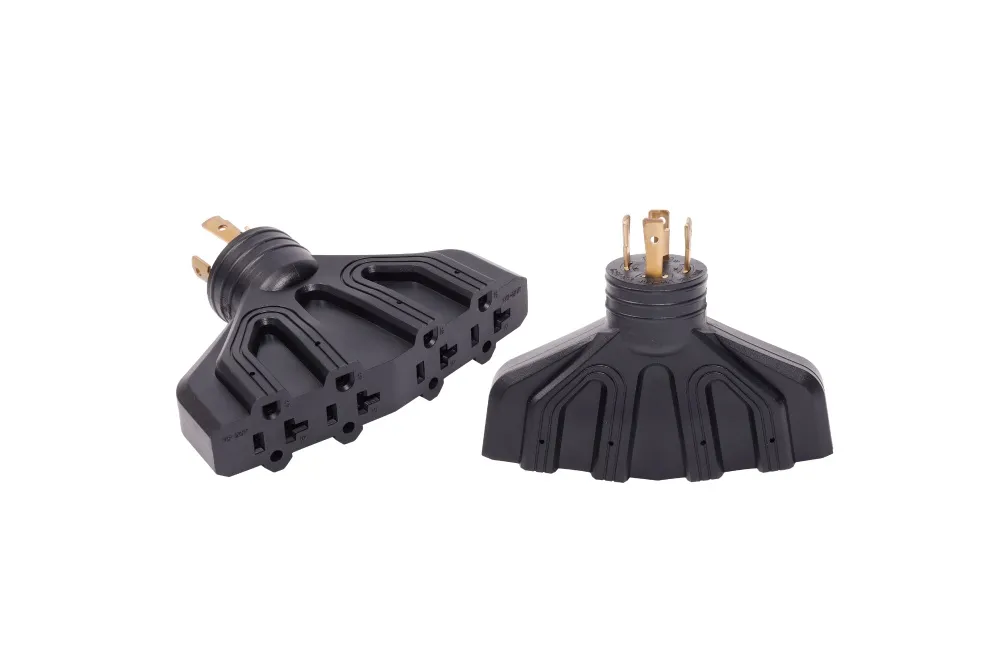 Usa Generator Rv Power Splitter Adapter Plug Multi NEMA L14-30P To NEMA 5-20R
