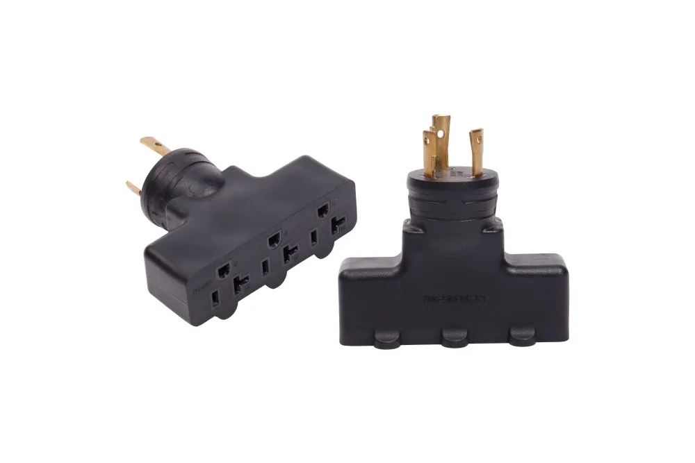 Usa Generator Rv Power Splitter Adapter Plug Multi NEMA L5-30P To NEMA 5-20R