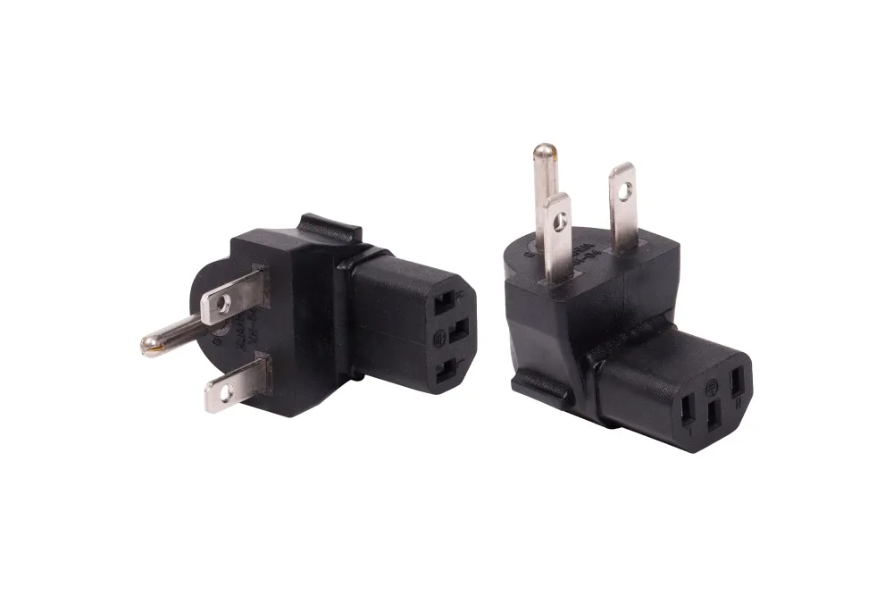 Usa To IEC C13 Power Adapter Plug Angle NEMA 6-15P To IEC 60320 C13