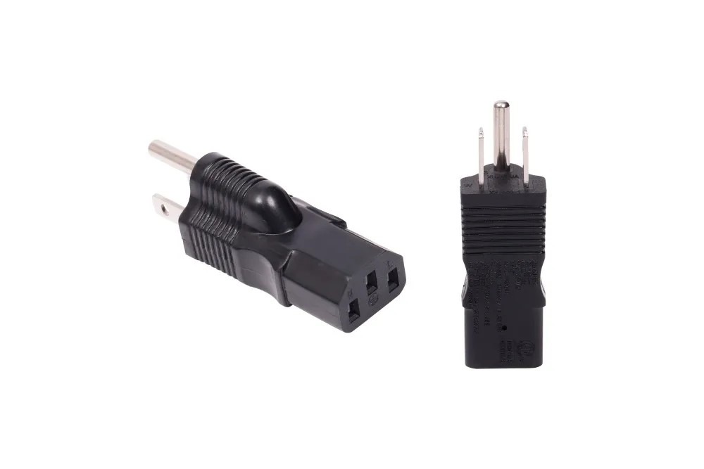 Usa To IEC C13 Power Adapter Plug NEMA 5-15P To IEC 60320 C13