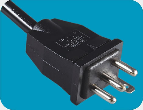 Sun System Lamp Reflector Ballast Power Cords , UL Standards Plug, Type Sun System, 3 poles, according to UL standards