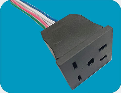 Sun System Lamp Reflector Ballast Power Extension Cords , UL Standards Plug, Type Sun System, 3 poles, according to UL standards