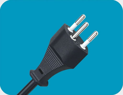 Swiss Power Cords, SN 441011 Plug, Type J, 3 poles, SEV Certified