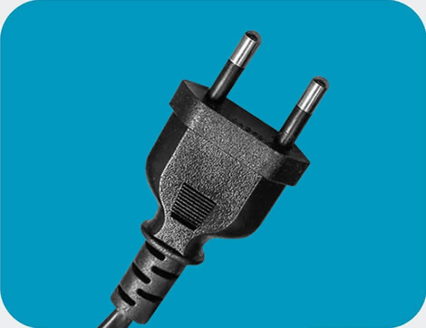 Thailand Power Cords, TIS 166-2549 Plug, Type C, 2 poles, TISI Certified