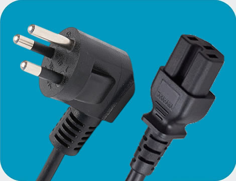 Thailand Power Cords, TIS 166-2549 Plug to IEC 60320 C15 Connector, Type O, 3 poles Plug, TISI Certified Thailand Power Cords, TIS 166-2549 Plug to IEC 60320 C15 Connector, Type O, 3 poles Plug, TISI Certified