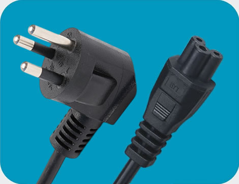 Thailand Power Cords, TIS 166-2549 Plug to IEC 60320 C5 Laptop Connector, Type O, 3 poles Plug, TISI Certified Thailand Power Cords, TIS 166-2549 Plug to IEC 60320 C5 Laptop Connector, Type O, 3 poles Plug, TISI Certified