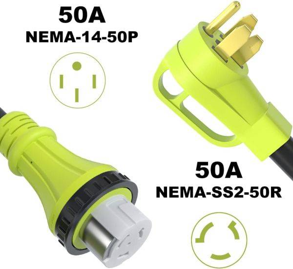 NEMA 14-50P to NEMA SS2-50R