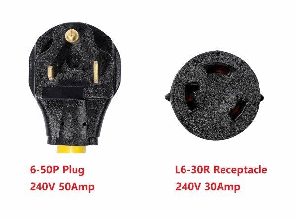 NEMA 6-50P to NEMA L6-30R
