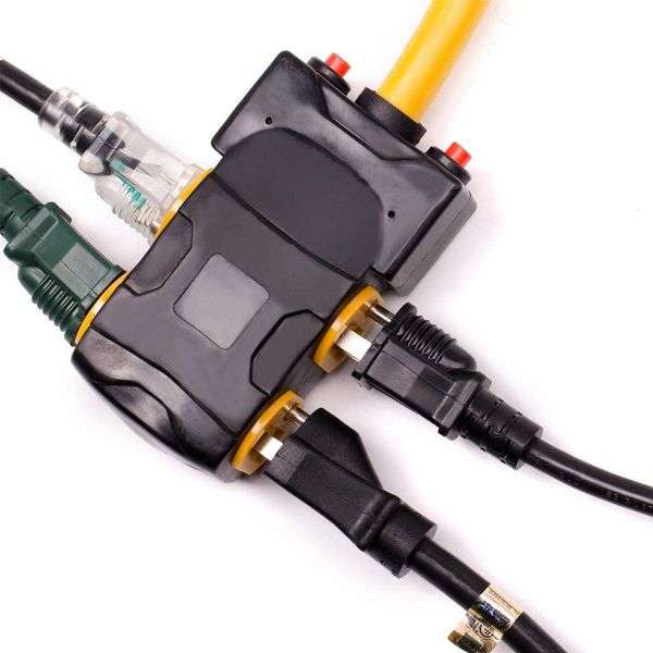 NEMA L14-30P to NEMA 5-20R X4