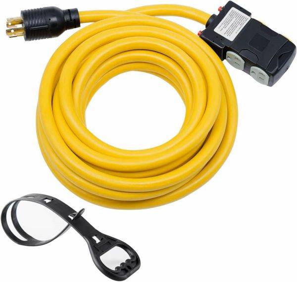 NEMA L14-30P to NEMA 5-20R X4