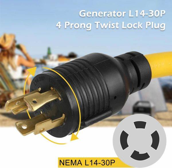 NEMA L14-30P to NEMA 6-50R