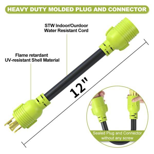 NEMA L14-30P to NEMA l6-30R