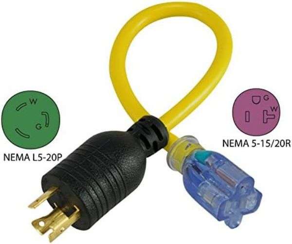 NEMA L5-30P to NEMA 5-20R