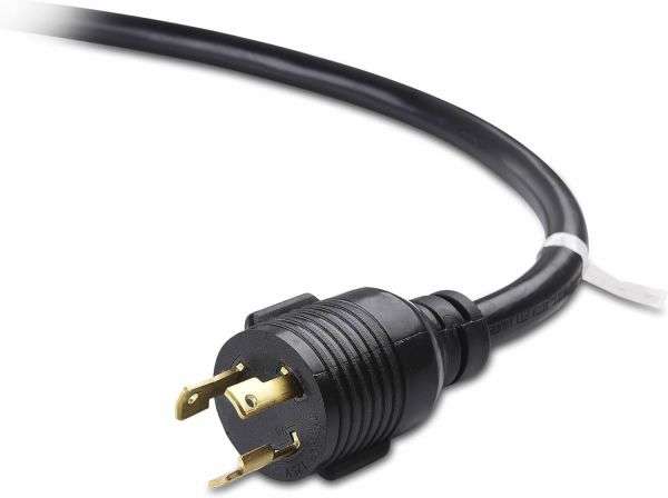 NEMA L5-30P to NEMA 5-20R X2
