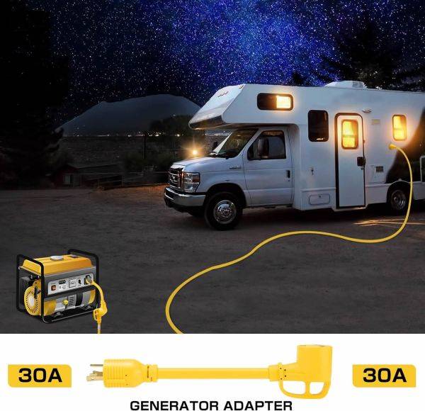 NEMA L5-30P to NEMA TT-30R