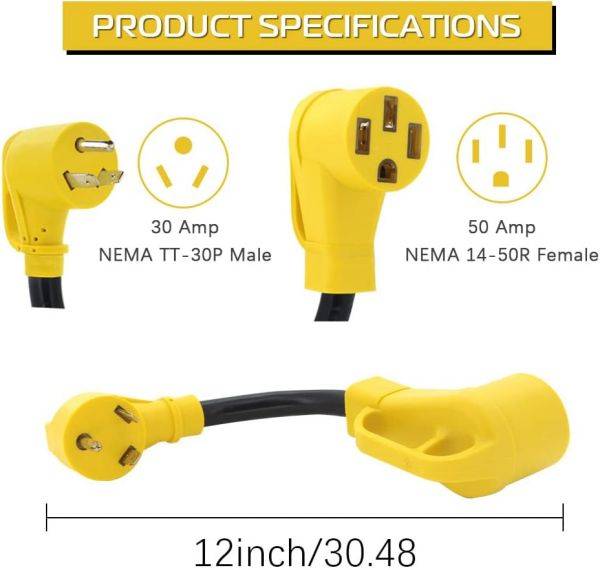 NEMA TT-30P to NEMA 14-50R