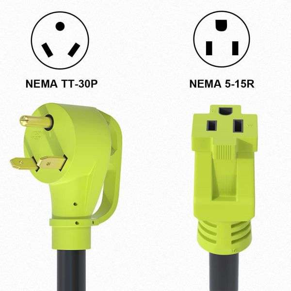 NEMA TT-30P to NEMA 5-15R