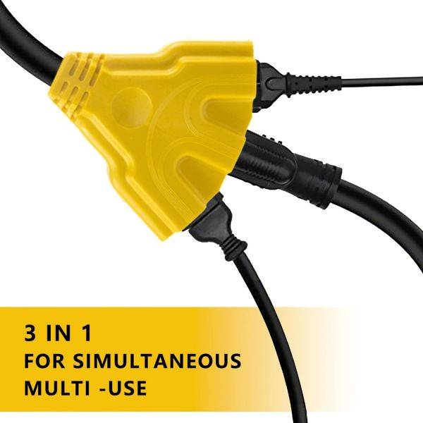 NEMA TT-30P to NEMA 5-20R X3