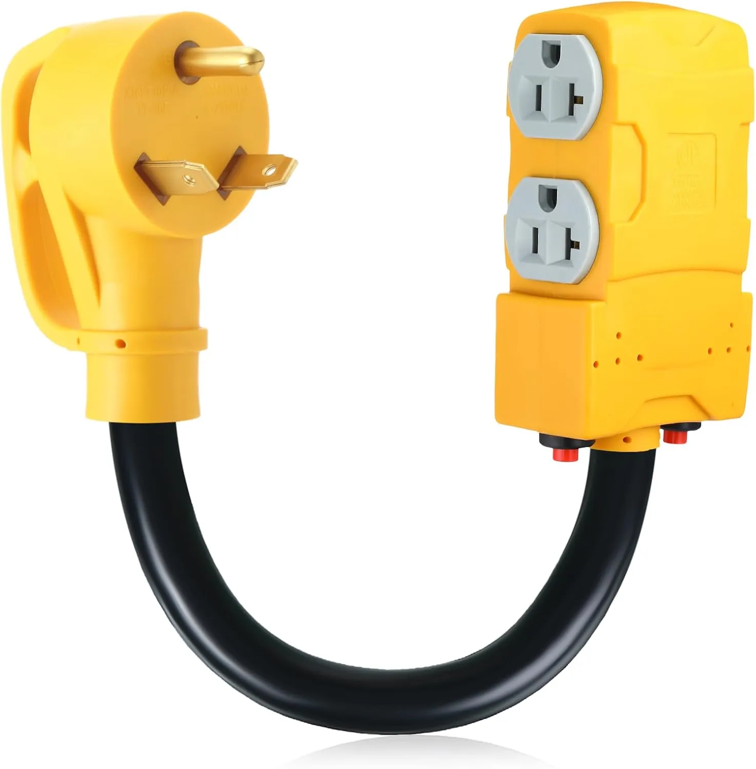 NEMA TT-30P to NEMA 5-20R X4